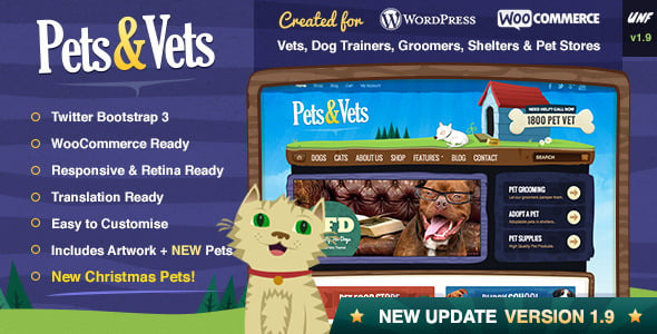 Pets & Vets - WordPress & WooCommerce