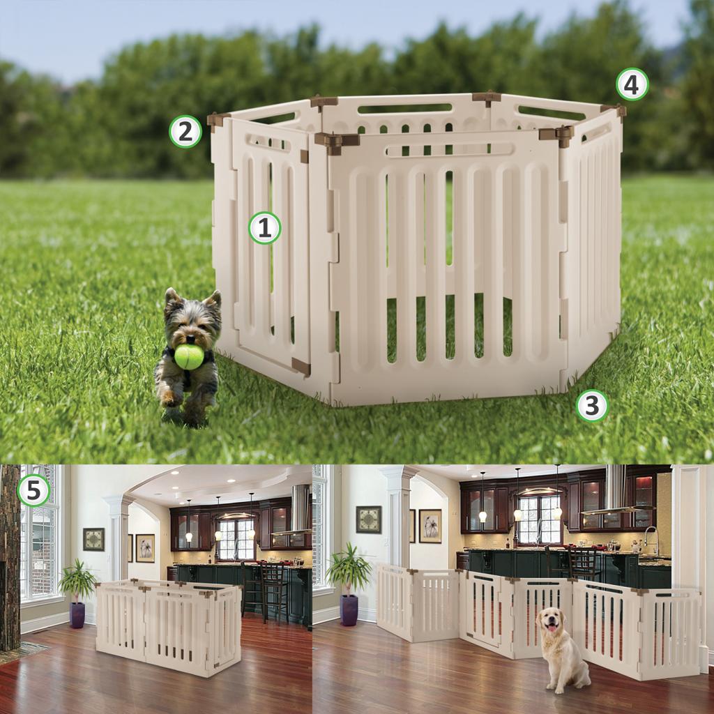 Richell Convertible High Pet Playpen