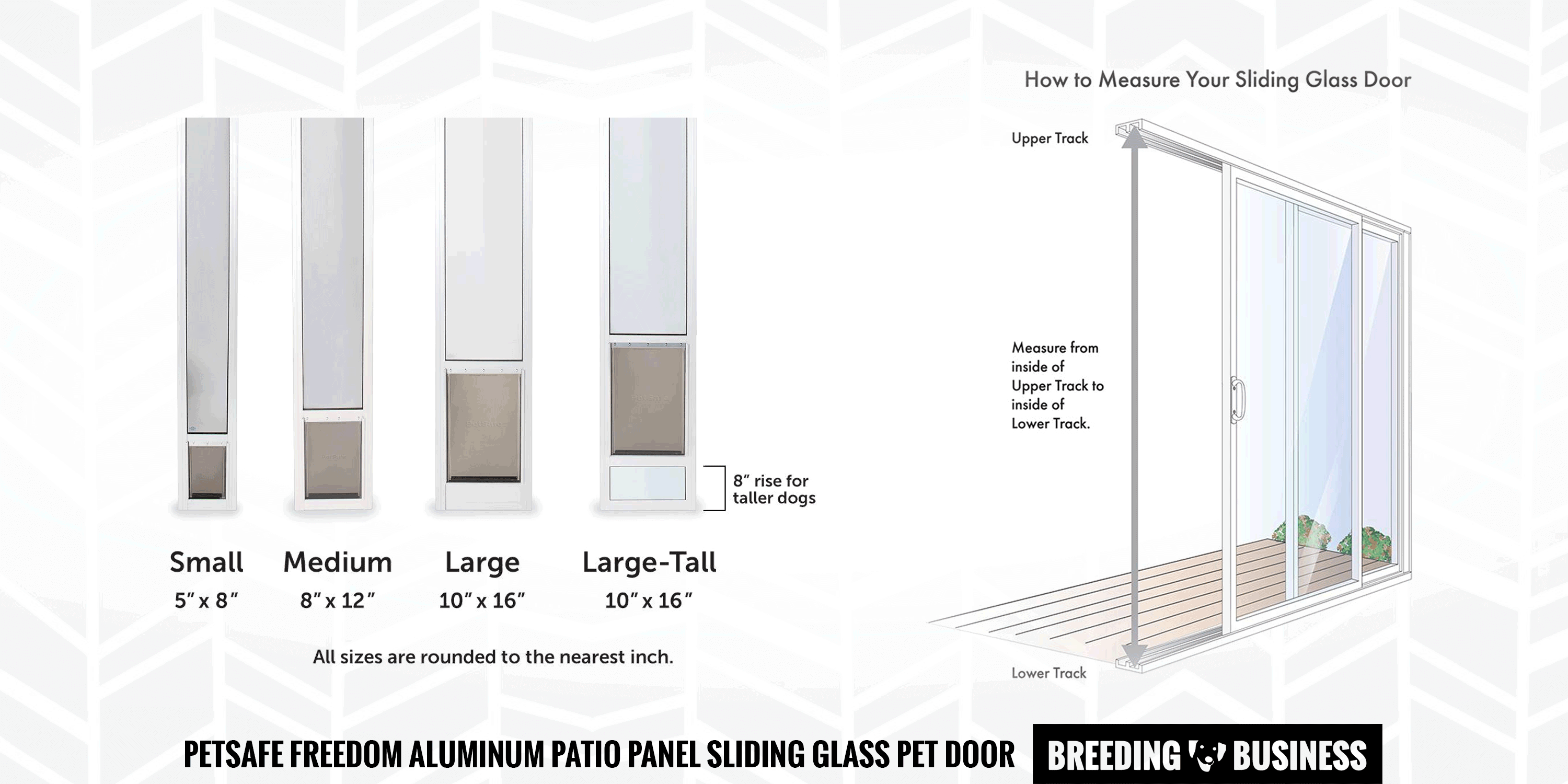 How to measure for a dog sliding door?