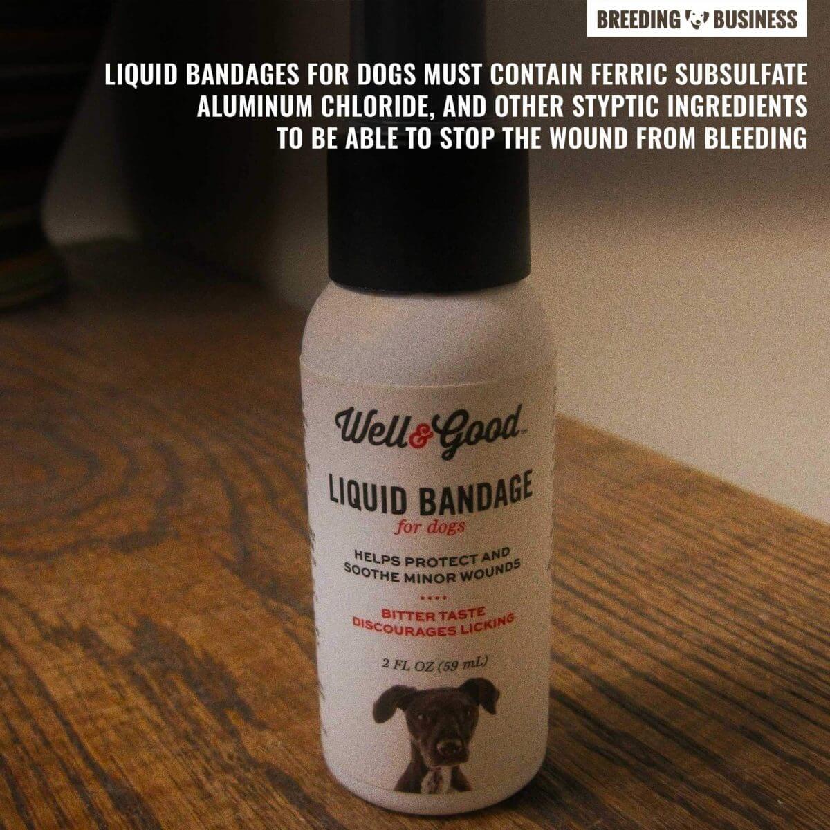 dog liquid bandage styptic